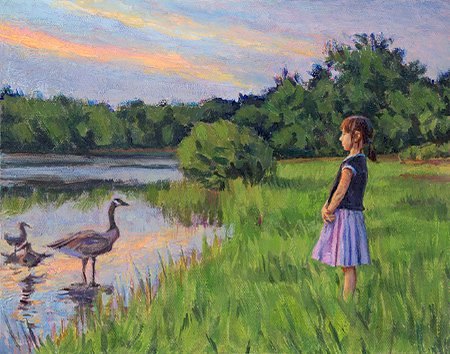 Evening Light at the Lake